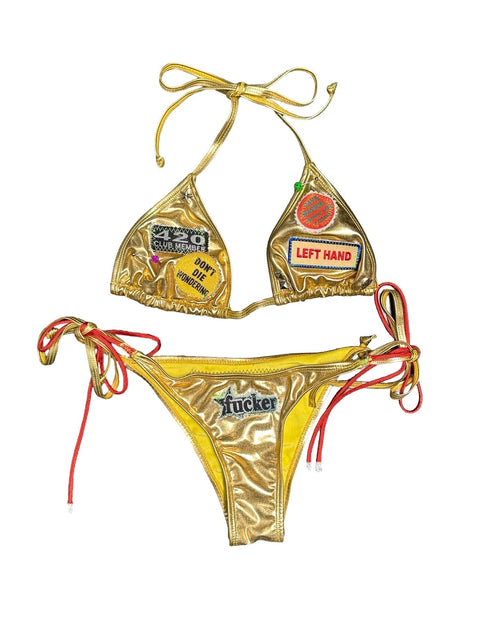 Gold 420 club bikini