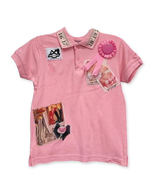 pink paper doll polo