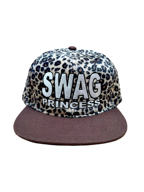 leopard swag princess hat