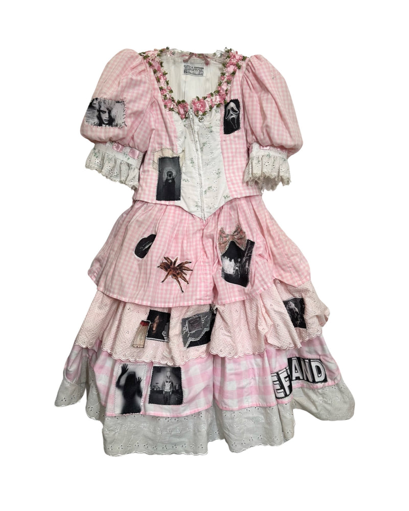 little bow creep gown