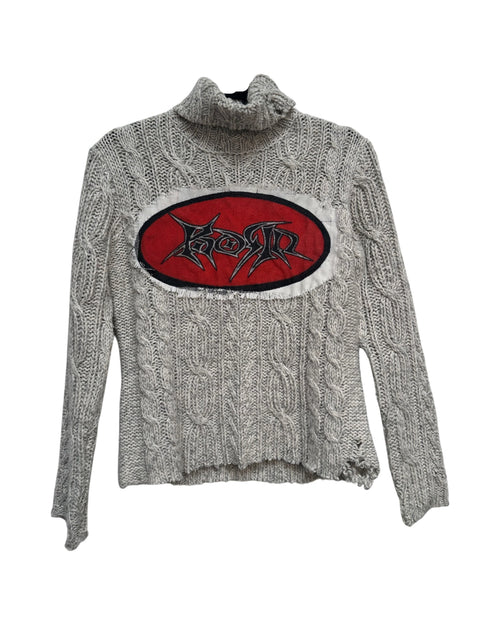 korn knit turtleneck sweater