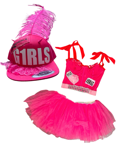 pink princess tech girls costume