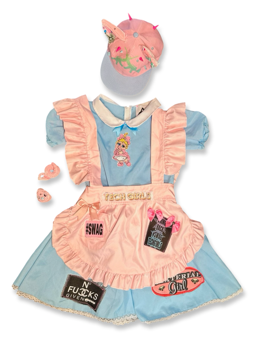 miss piggy tech girls costume