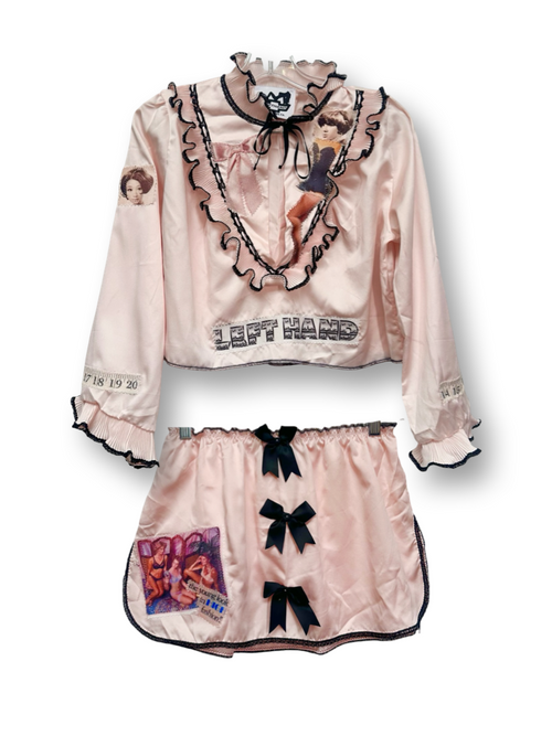 doll part 2 piece silky set