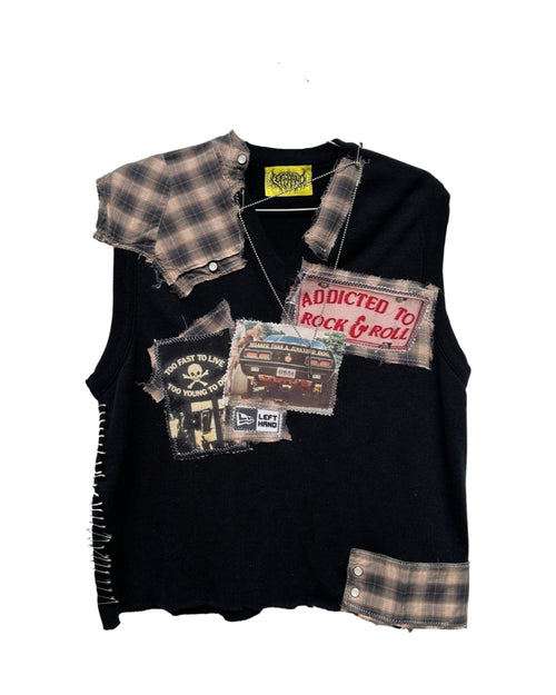 too fast to live sweater vest