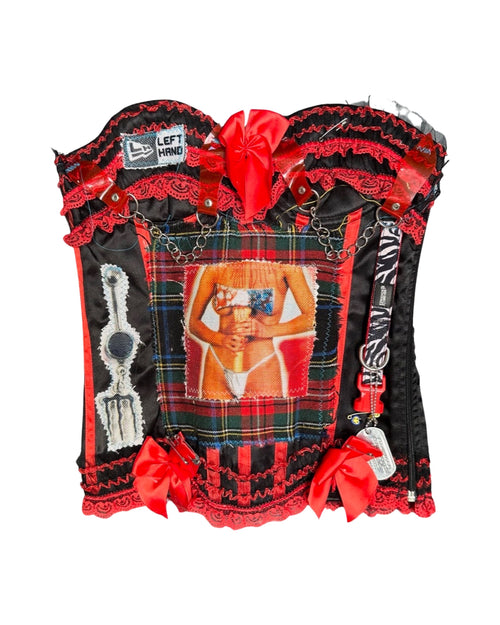 red monster labrys corset