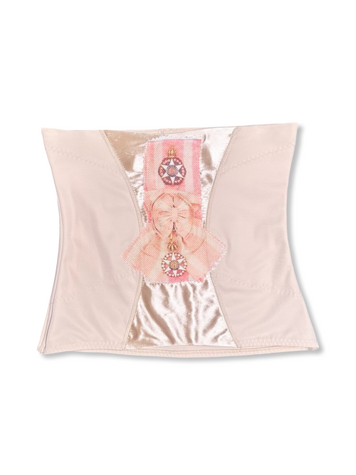 nude award ribbon tube top