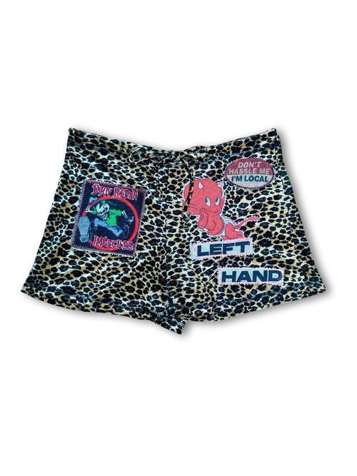 leopard hot shorts