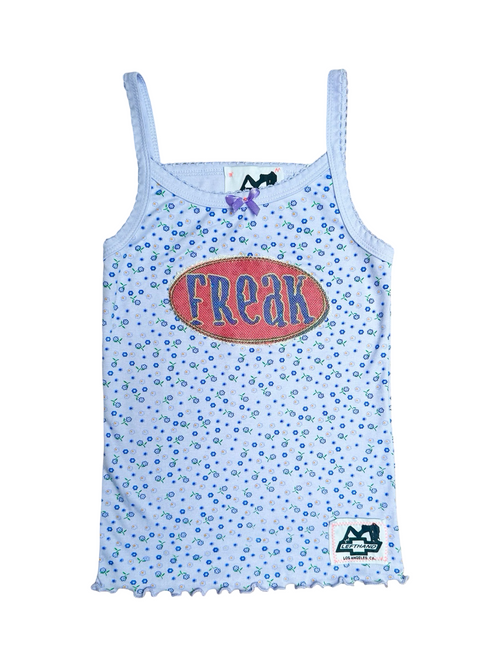 purple floral freak tank