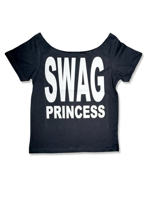black/white swag princess tee