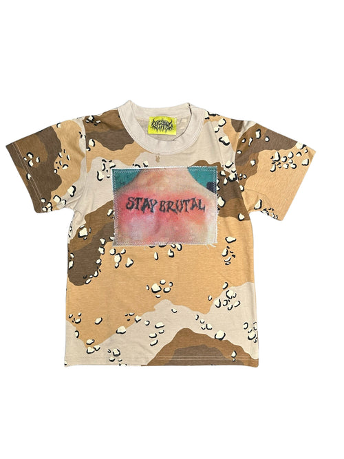 stay brutal sand camo tee