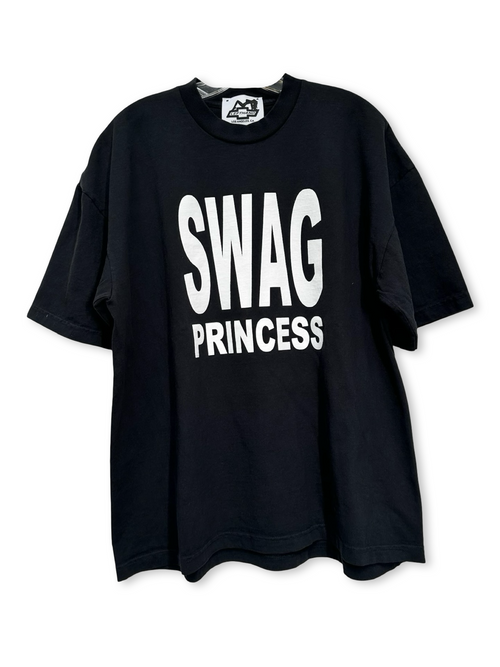 baggy black swag tee