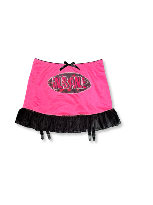 hot pink insane mini skirt