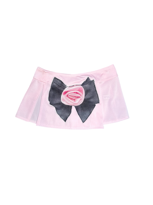 bb pink rose bow micro mini