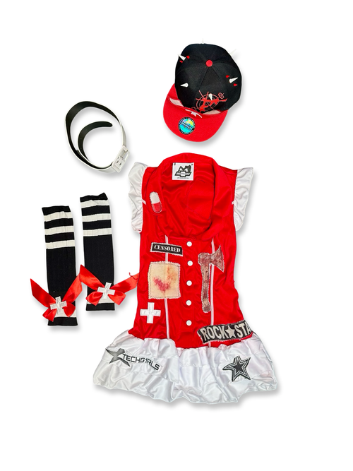 naughty nurse tech girls costume