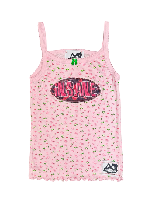 pink floral insane tank