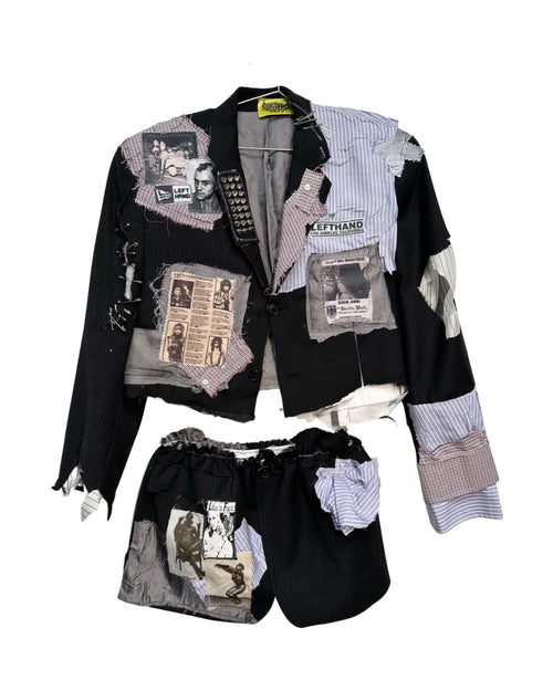 deconstructed blazer set