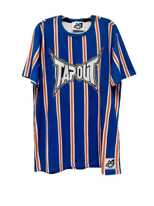 striped tapout blue and orange