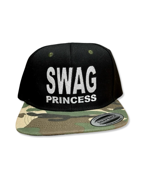 camo flat brim swag hat