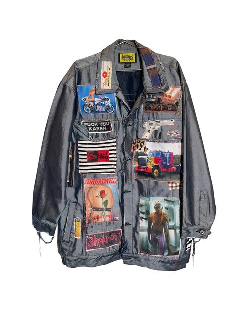 eff u karen oversized demin jacket