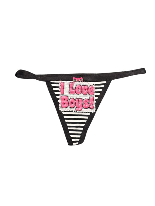 I love boys thong