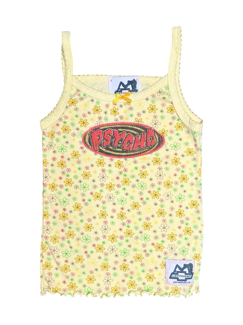 yellow floral psycho tank