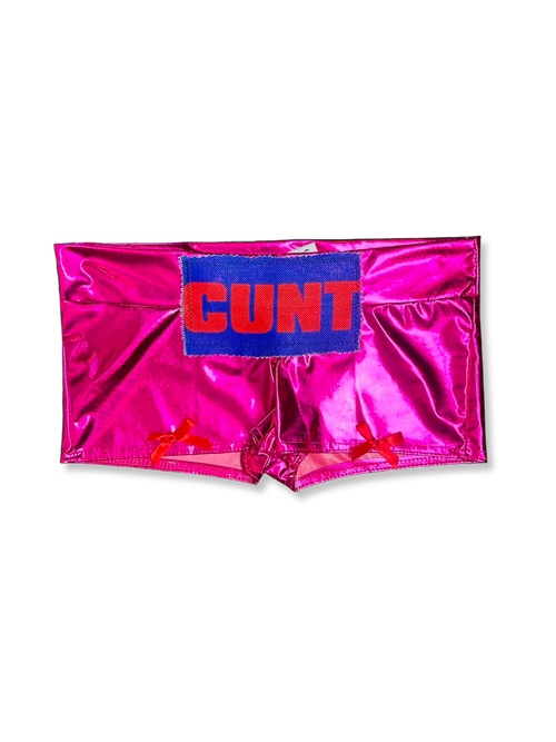 hot pink c*nt booty shorts