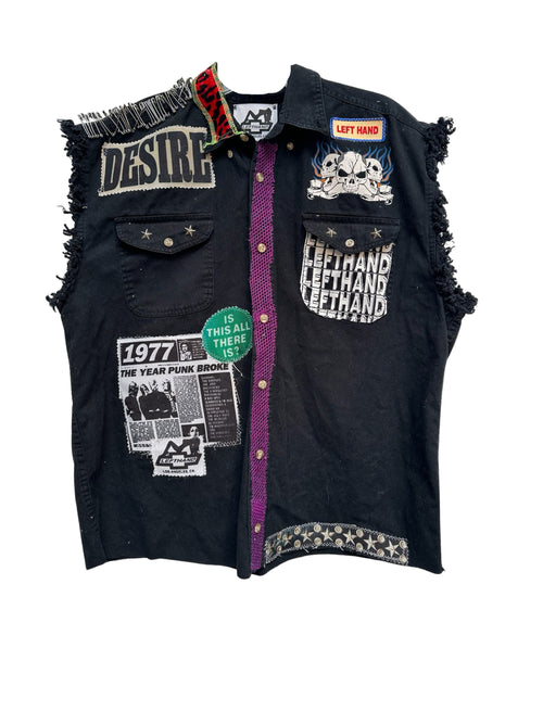desire biker button up