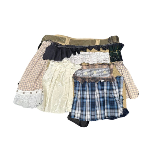 tactical mix match mini skirt