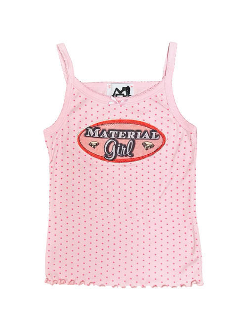 material girl polkadot tank