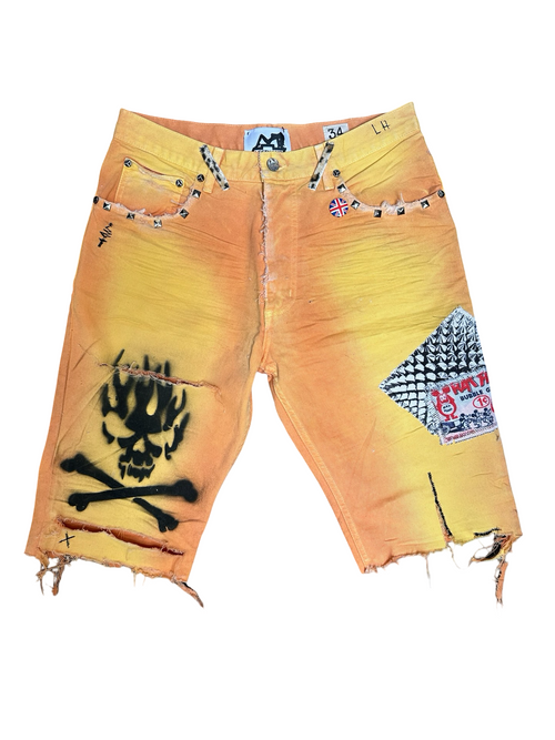 yellow/orange shorts