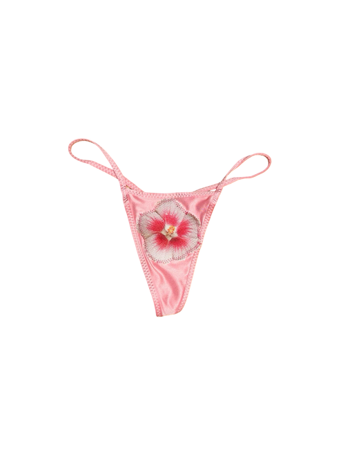 hibiscus flower thong