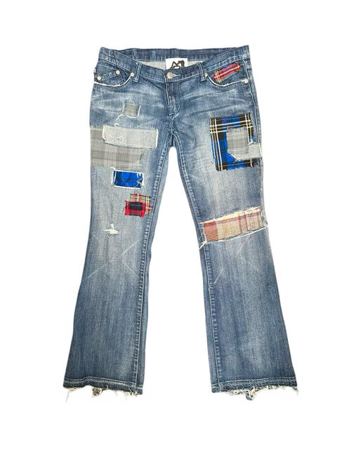 denim plaid bellbottoms rock and republic