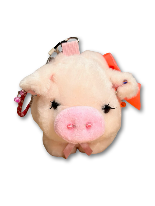 pink piggy bungee purse
