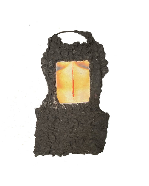 slinky black blood dress