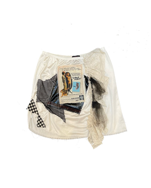 Rebel ruffle slip skirt