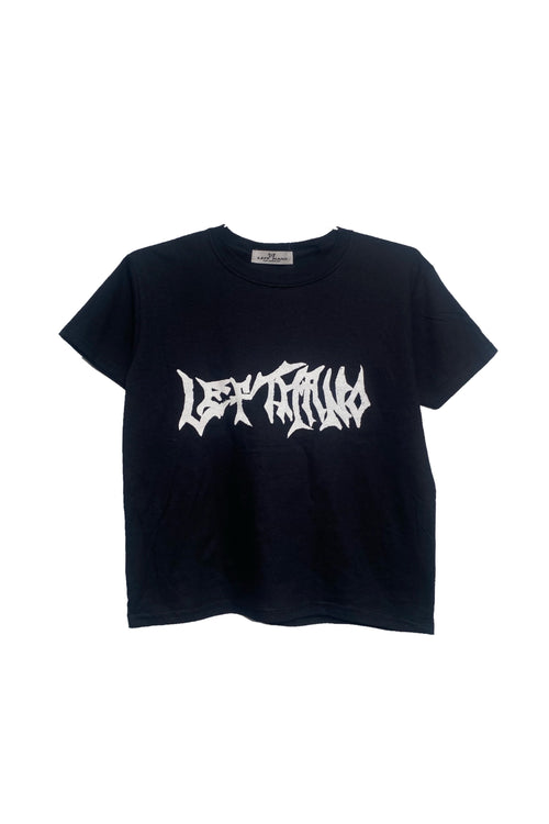 Black and white baby tee