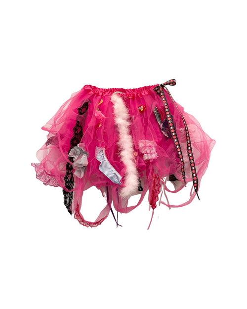 hot pink rabbit tail tutu