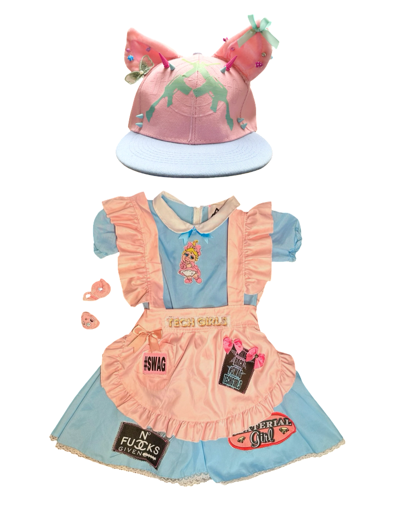 miss piggy tech girls costume