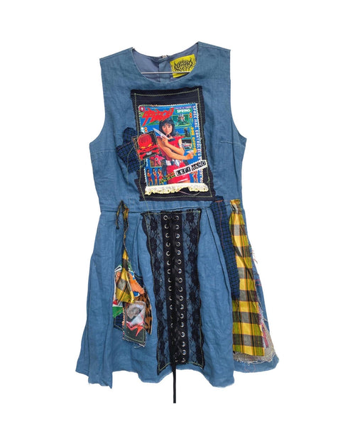denim space mag dress