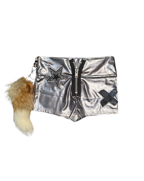 coon tail metal hot shorts