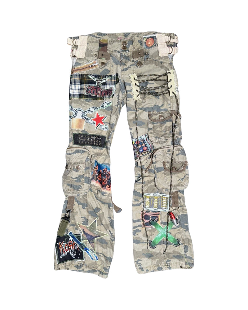 Camo kittie flare pants