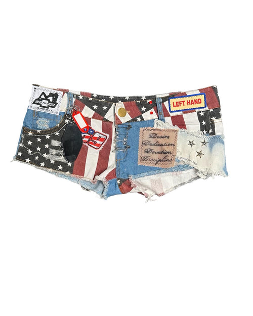 desire devotion USA denim shorts