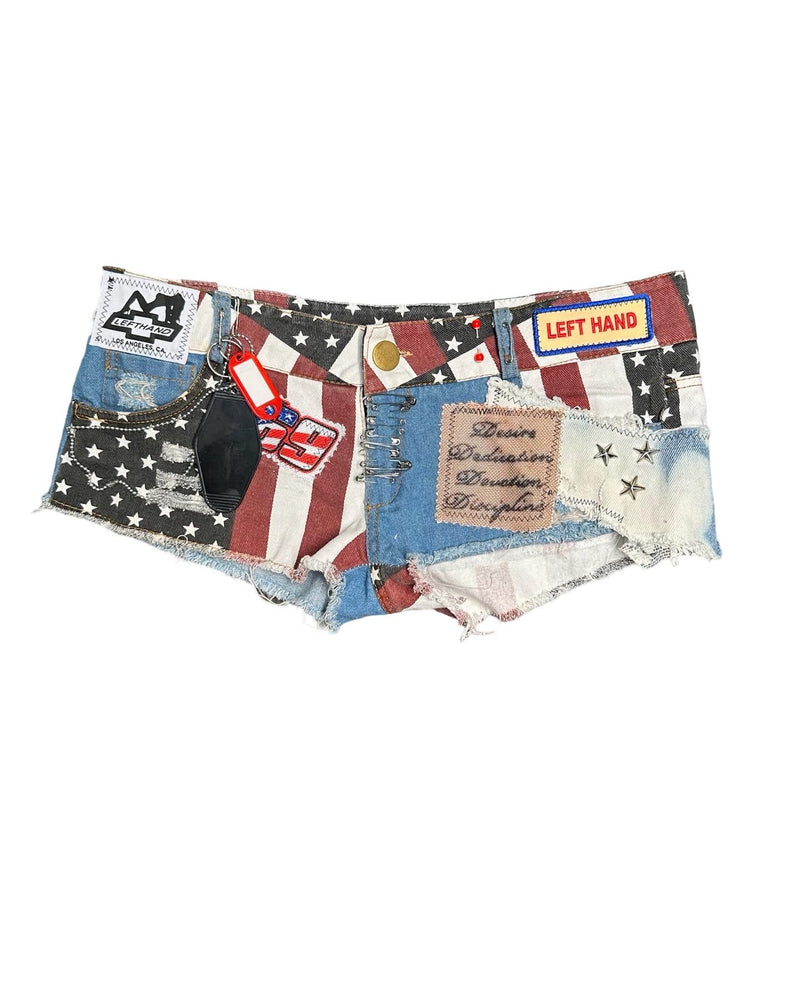 desire devotion USA denim shorts