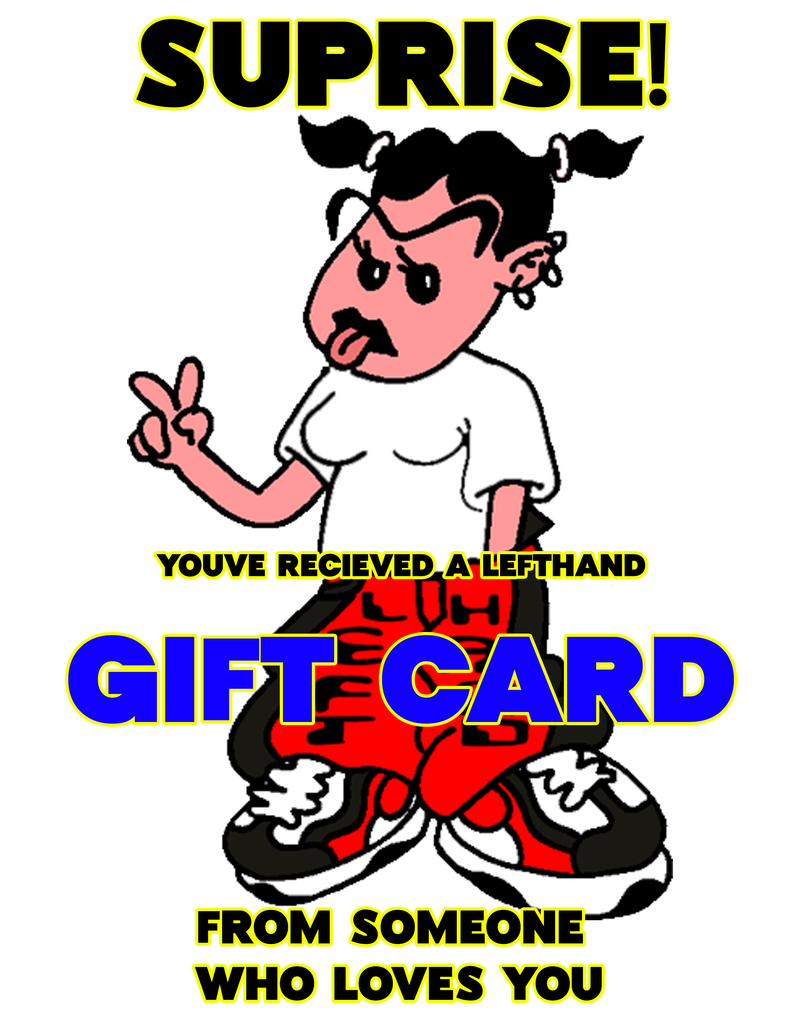 LEFT HAND GIFT CARD