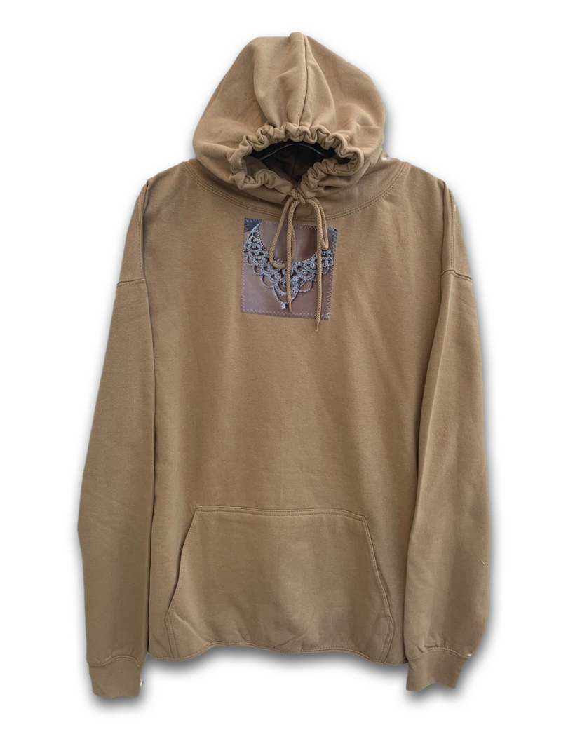 Tan necklace hoodie