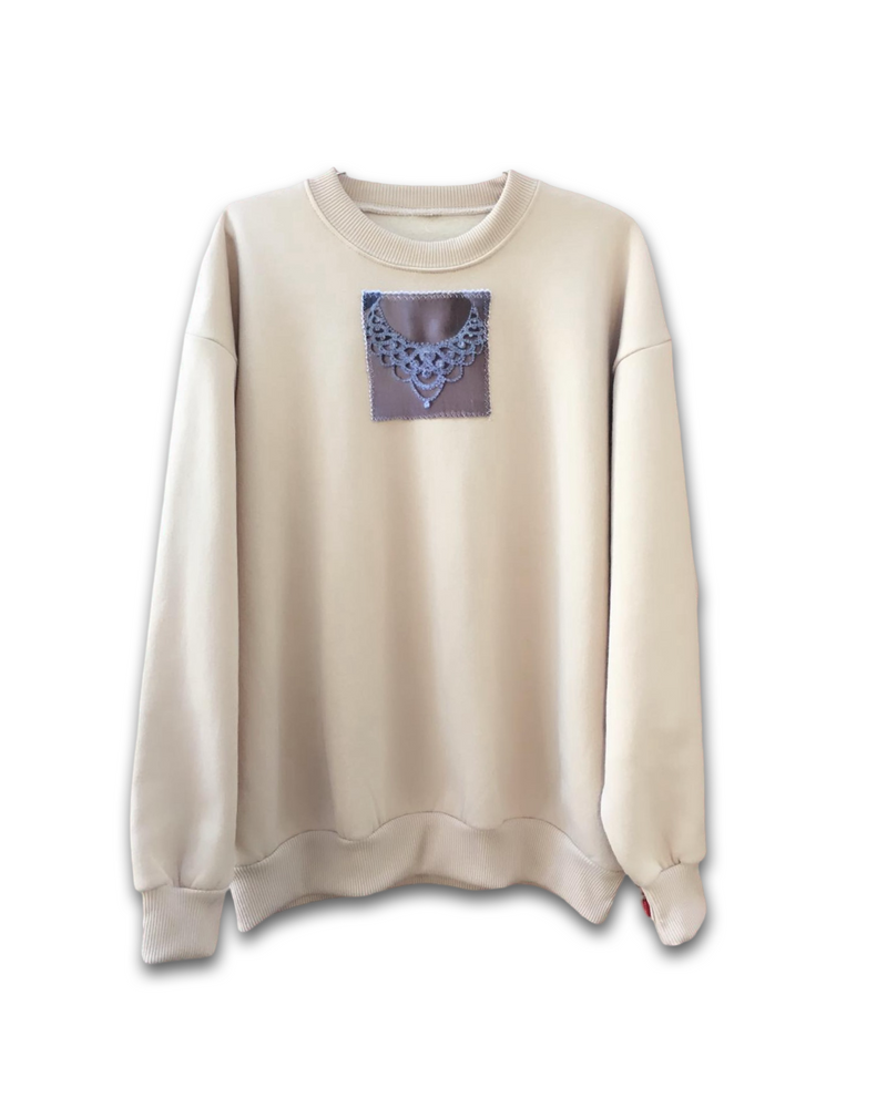 Sand necklace crewneck