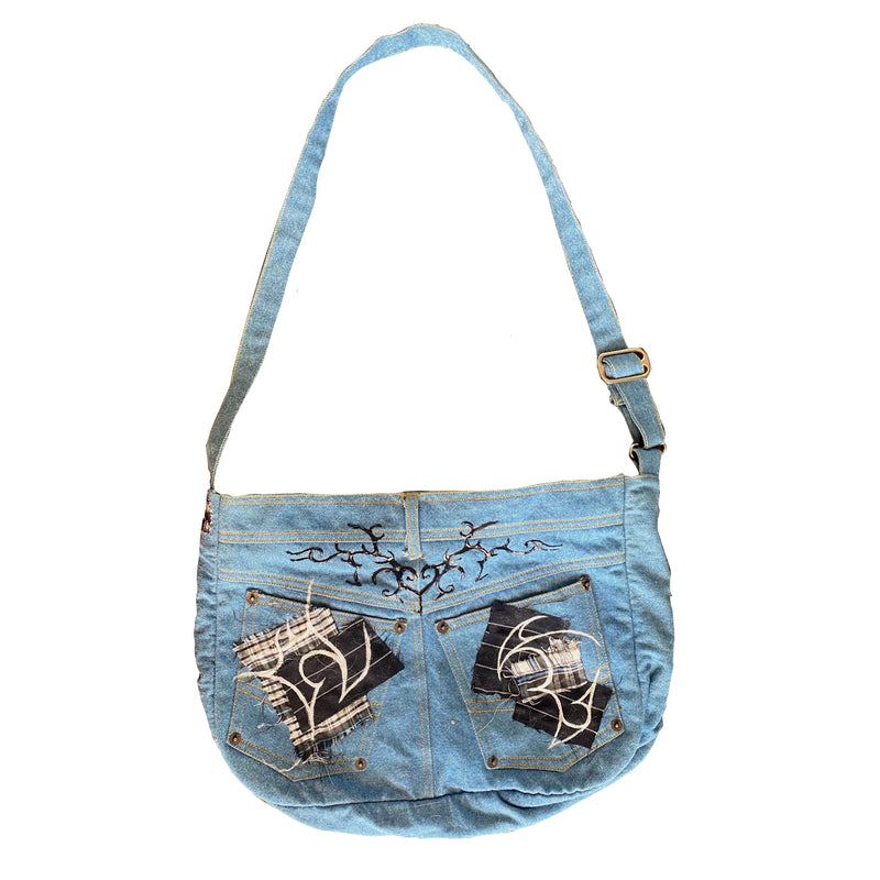 denim belt bag