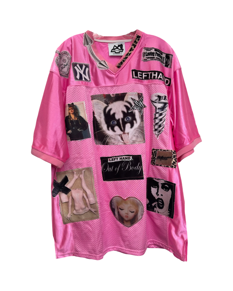 pink out of body kitty jersey