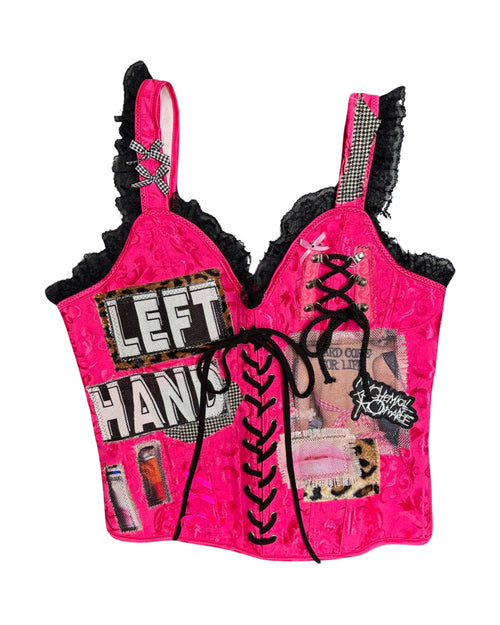 hot pink mcr corset